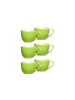 6er Set Espressotassen Doppio in Grün 80 ml