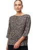 Zero  Bluse geblümt mit 3/4 Arm in BlackCream