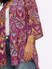 sheego by Joe Browns Blusenjacke in magenta-lila-gemustert