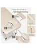 tectake 3 Zonen Massageliege-Set  210 x 95 x 89 cm, beige
