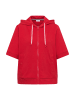Cecil Kurzarm Sweatjacke mit Kapuze in Rot