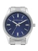 Tom Tailor Quarzuhr Alloy/Edelstahl, IP silber in Blau