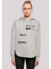 F4NT4STIC Oversized Hoodie Brave Heart OVERSIZE HOODIE in grau