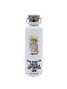 Mr. & Mrs. Panda Trinkflasche Waschbär mit Spruch in Weiß