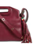 Florence Florence Handtasche Leder bordeaux, rot ca. 24cm