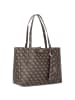 Guess Eco Brenton Shopper Tasche 36 cm in brown logo