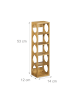 relaxdays Weinregal in Natur -  (B)14 x (H)53 x (T)12 cm