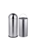 relaxdays Mülleimer in Silber - 50 l