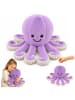 Wisam Plüsch-Oktopus, Kuscheltier mit elastischen Tentakeln, lila, 50 cm