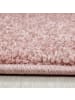 KADIMA DESIGN Teppich Kurzflor Waschbar Einfarbig MAIN Strapazierfähig OEKO-TEX in Rosa