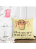 Mr. & Mrs. Panda Kopfkissen Spinne Agathe Sandwich mit Spruch in Gelb Pastell