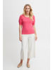Fransa 3/4 Arm-Pullover FRZUBASIC 135 Pullover - 20608873  Feminines Strick-Shirt mit Puffärmeln in Pink