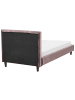 Beliani Kinderbett FITOU in Rosa/Dunkler Holzfarbton - (W) 100 x (H) 87 x (L) 214 cm