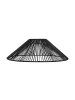 STAR Trading Lampenschirm Vide, Rattan, Schwarz, E27, Außenbereich, ⌀ 58 cm