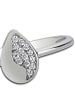 BALIA 333 Weißgold - 8 Karat Damen Ringe Blatt weißgold Fingerring 56 (17,8)