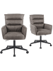 DUBI Möbel 2er-Set: Bürostuhl Mika-Riko in Taupe - (B)60 x (H)92 x  (T)66 cm