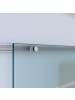 HOMCOM Glasschiebetür-L90 x H205 x T0,8 cm-Transparent