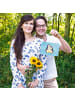 Mr. & Mrs. Panda Holzbild Pinguin umarmen ohne Spruch in Eisblau