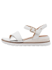 Tamaris WIDE FIT Sandalette in WHITE/SILVER