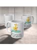 Mr. & Mrs. Panda Geschenktasse Fuchs Stand Up Paddling mit Spruch in Weiß