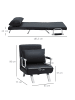 HOMCOM Schlafsofa-65B x 69T x 80H cm-Schwarz