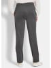 GOLDNER Joggpants Freizeithose SARA in Veloursleder-Optik in grau