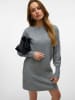 Vero Moda Strickkleid in Medium Grey Melange