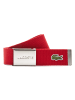 Lacoste Gürtel in Rot (Rouge 240)