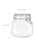 relaxdays 6 x Einmachgläser in Transparent - 750 ml