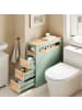 SoBuy Badezimmerschrank in Mattes Salbeigrün - (W) 65 x (H) 82 x (L) 23 cm
