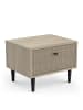 CALICOSY Nachttisch SAÏGON in Braun - (W) 44,6  x (H) 34,3  x (L) 35,9  cm