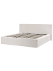 Beliani 2-tlg Doppelbett LILLEBONNE in Beige/Schwarz