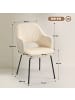 HOMCOM Esszimmerstuhl in Beige 62,5L x 57B x 85,5H cm