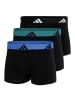 adidas 3er Pack Trunk Active Flex Cotton in Schwarz