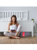 relaxdays 4 x Aufbewahrungstasche in Grau - (B)60 x (H)30 x (T)45 cm