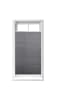 relaxdays 4x Plissee in Grau - (B)90 x (H)210 cm