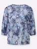WITT WEIDEN Druckbluse in dunkelblau-eisblau-bedruckt