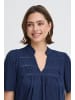 Fransa Kurzarm-Bluse FRVILLIA Relaxed fit in Navy Blazer