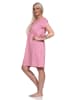 NORMANN Nachthemd Bigshirt kurzarm Herz Tupfen - 73292 in rosa