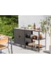 Beliani 4er-Set Gartenküche VILAMA in Schwarz/Silber