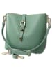 Toscanto Leder Schultertasche Toscanto Tasche salbeigrün ca. 23cm