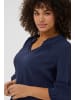 KAFFE curve Langarm-Bluse KClean Regular fit in Midnight Marine