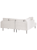 Beliani Ecksofa BREDA in Beige/Schwarz - (W) 210 x (H) 75 x (L) 200 cm rechtsseitig