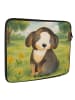Mr. & Mrs. Panda Notebook Tasche Hund Entspannen Design ohne Spruch in Weiß