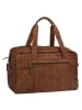 SPIKES & SPARROW Reisetasche WEEKENDER echt Leder in cognac