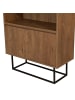 CALICOSY Regal REA in Dunkles Holz - (W) 80  x (H) 182  x (L) 36  cm