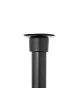 5five Simply Smart Teleskopregal für die Dusche, 4 Körbe in Schwarz, 20,5 x 20,5 x 240 cm