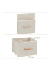 relaxdays Schubladenschrank in Braun - (B)31 x (H)99,5 x (T)31,5 cm