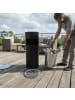 relaxdays Standaschenbecher in Schwarz/ Silber – (H)60,5 x Ø24 cm