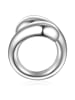 Yokoamii Ring aus Metall-Legierung in silber